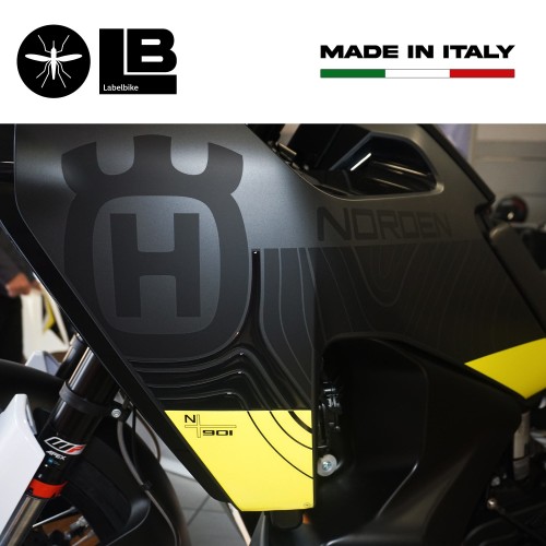Kit complet d'autocollants 3D Protecteurs moto compatibles avec Husqvarna Norden 901 2