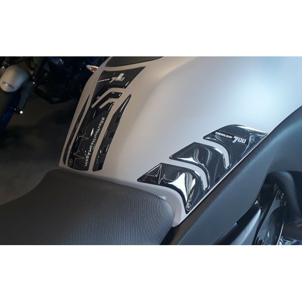 Kit de 3 adhesivos de gel 3D para depósito de moto compatibles Yamaha Tracer 700