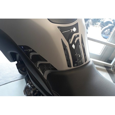 Kit of 3 3D resin gel motorbike tank stickers compatible Yamaha Tracer 700