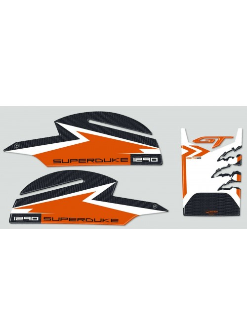 KIT PARASERBATOIO e LATERALI Stickers 3D compatibili MOTO KTM 1290 SUPER DUKE GT