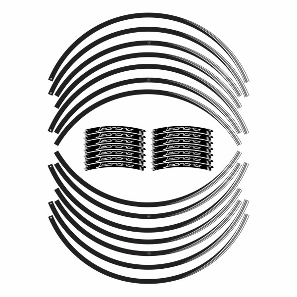 Adhesive rim stripes kit 17" motorbike compatible with Benelli Leoncino 500 and 800