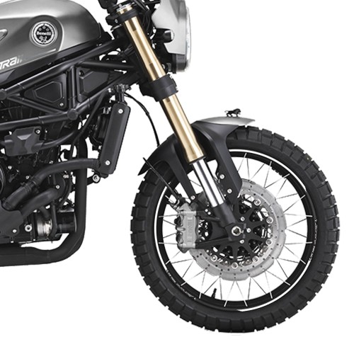 Kit bandes adhésives jantes 19-17 moto compatible avec Benelli Leoncino 800 trail