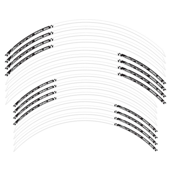 Kit bandas adhesivas llantas 19-17 moto compatible con Benelli Leoncino 800 trail