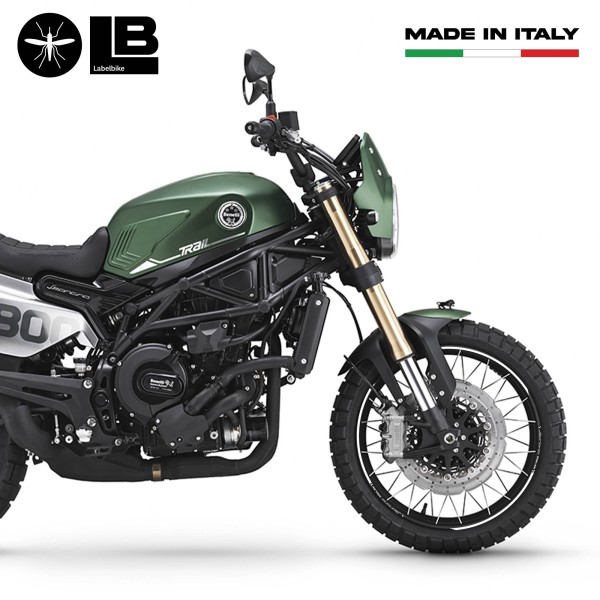 Kit bandas adhesivas llantas 19-17 moto compatible con Benelli Leoncino 800 trail