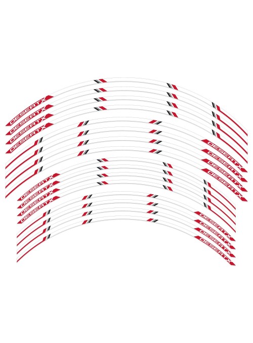 Adesivi ruote moto strisce cerchi STANDARD spess 11mm kit generico