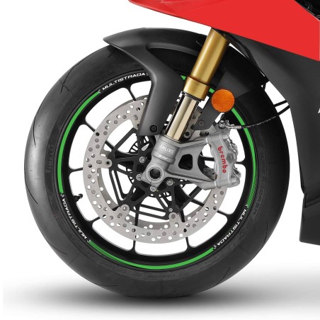 Kit de adhesivos para llantas de moto de 17" compatibles con Ducati Multistrada