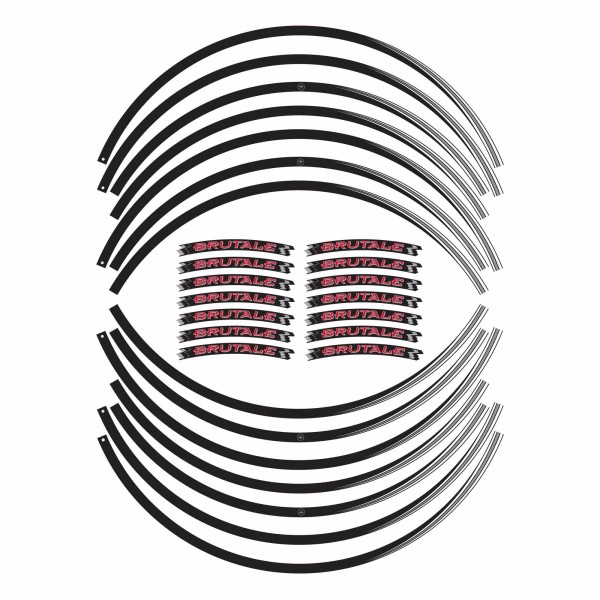 Kit de bandes adhésives pour jantes moto 17" compatibles avec MV Agusta Brutale