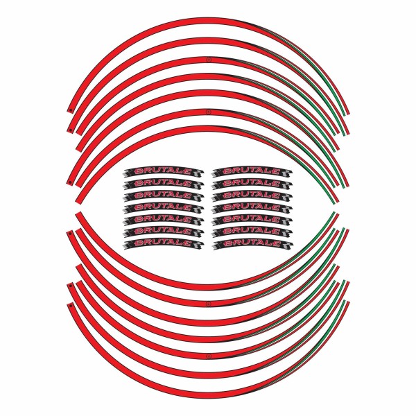 17" Motorradfelgen-Klebeband-Kit passend für MV Agusta Brutale