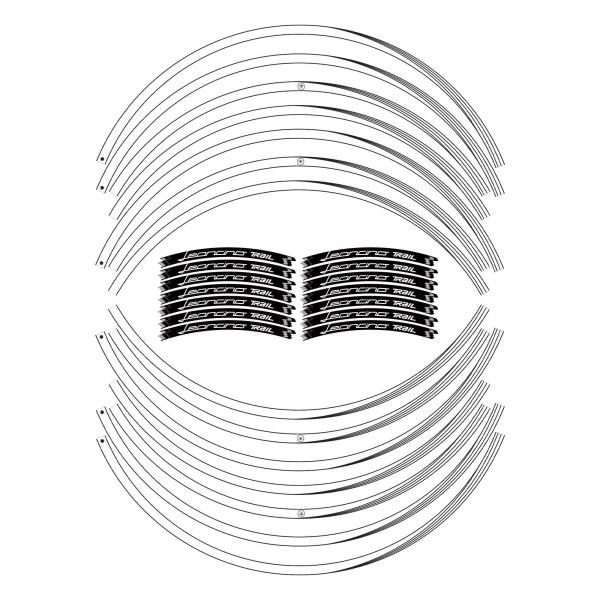 Adhesive stripes kit motorbike wheel rims compatible with Benelli Leoncino 500 trail