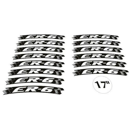 ADHESIVE STRIP KIT compatible with 17 RIMS MOTORCYCLE KAWASAKI ER6N ER6F YELLOW FLUO 2