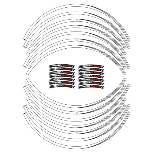 KIT BANDES ADHESIVES compatibles pour jantes 17 MOTORCYCLE APRILIA RSV TUONO stickers 2