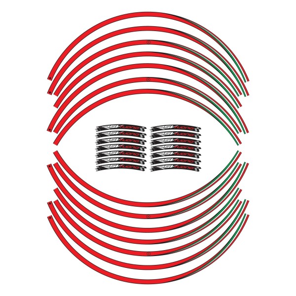 ADHESIVE STRIPS KIT kompatibel für 17 RIMS MOTORCYCLE APRILIA RSV TUONO Aufkleber