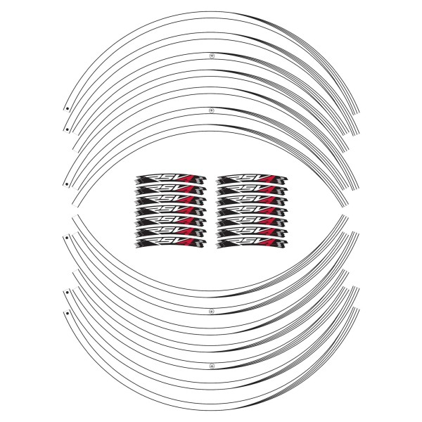 ADHESIVE STRIP KIT συμβατό για αυτοκόλλητα 17 RIMS MOTORCYCLE APRILIA RSV4 tuning αυτοκόλλητα