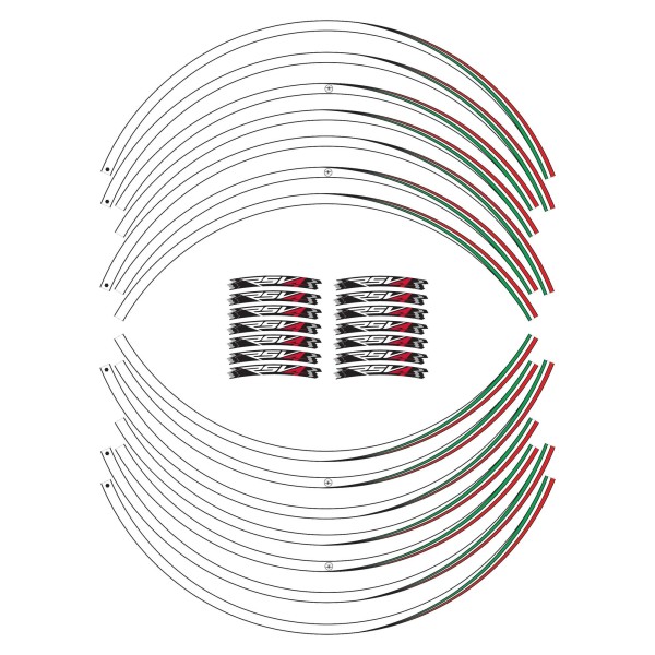 ADHESIVE STRIP KIT συμβατό για αυτοκόλλητα 17 RIMS MOTORCYCLE APRILIA RSV4 tuning αυτοκόλλητα