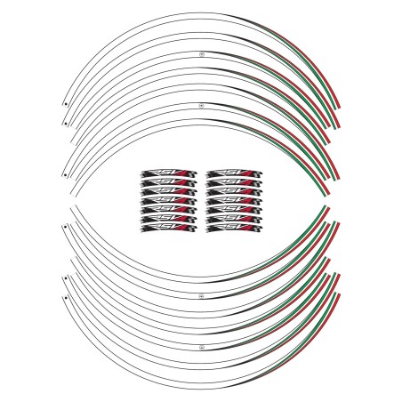 ADHESIVE STRIP KIT συμβατό για αυτοκόλλητα 17 RIMS MOTORCYCLE APRILIA RSV4 tuning αυτοκόλλητα