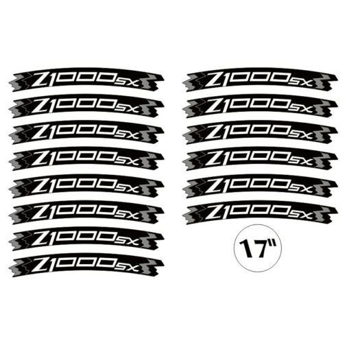 ADHESIVE STRIP KIT kompatibel für 17 FELGEN MOTORRAD KAWASAKI Z1000SX YELLOW FLUO 2