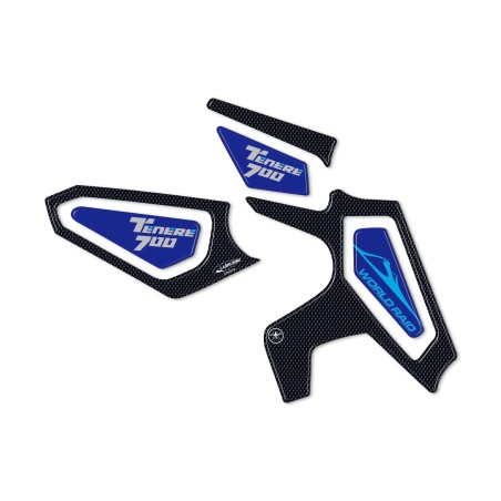 Kit 3D gel stickers heel protectors compatible with Yamaha Tenere 700 2022