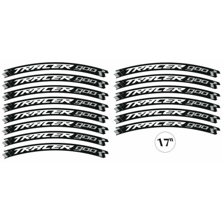 ADHESIVE STRIP KIT compatible for 17 RIMS MOTO YAMAHA TRACER 900 YELLOW FLUO