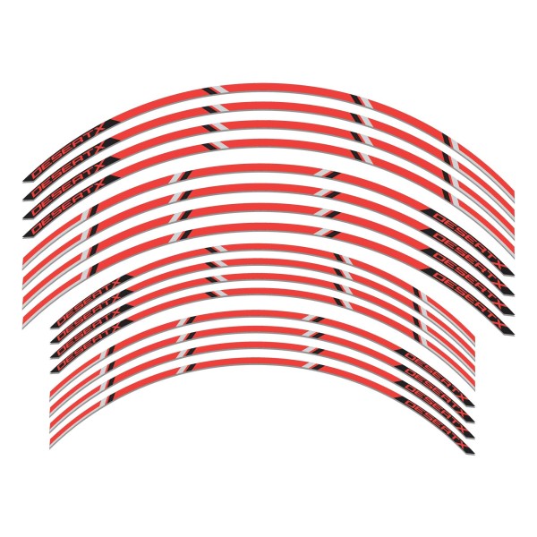 Kit tiras adhesivas moto llantas 21-18 compatible con Ducati Desertx 2023