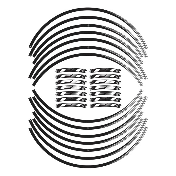 Kit de bandas adhesivas para llantas F3 Llantas de 17" compatibles con motos Mv Agusta F3