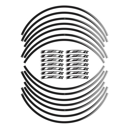 Kit de bandes adhésives pour jantes F3 Jantes 17" compatibles avec les motos Mv Agusta F3