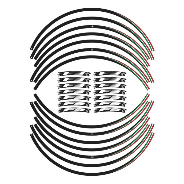 Kit de bandes adhésives pour jantes F3 Jantes 17" compatibles avec les motos Mv Agusta F3