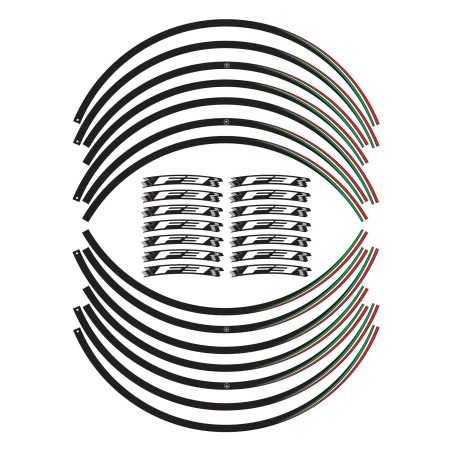 Kit de bandas adhesivas para llantas F3 Llantas de 17" compatibles con motos Mv Agusta F3