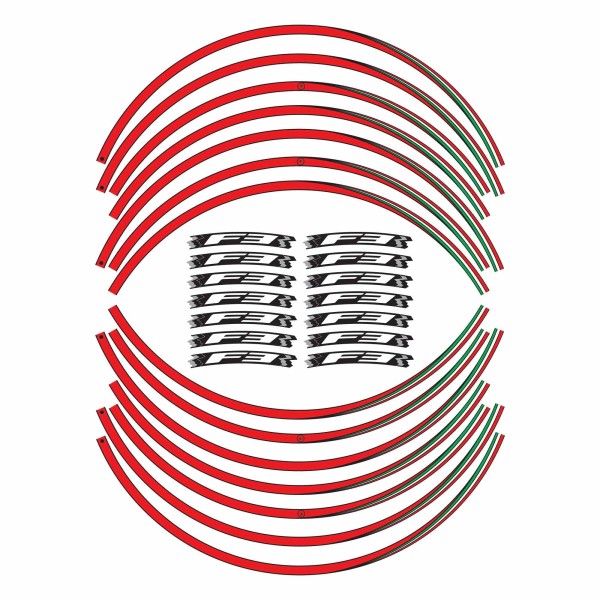 Kit de bandas adhesivas para llantas F3 Llantas de 17" compatibles con motos Mv Agusta F3