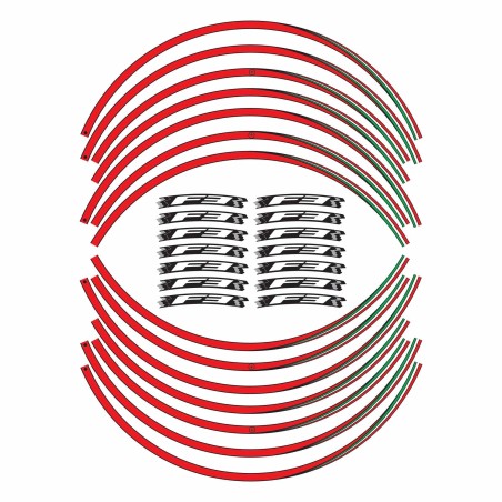 Kit de bandas adhesivas para llantas F3 Llantas de 17" compatibles con motos Mv Agusta F3