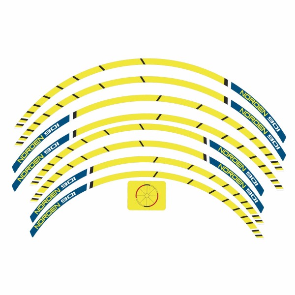 Kit de bandes adhésives pour jantes de moto compatibles avec Husqvarna Norden 901 2023-25