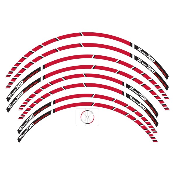 Adhesive stripes kit for motorbike rims compatible Yamaha Tenere 700 Travel Edition