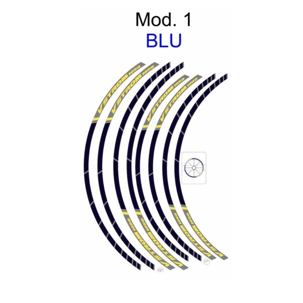 Adhesive stripes kit for Suzuki V-Strom 1050 motorbike rims