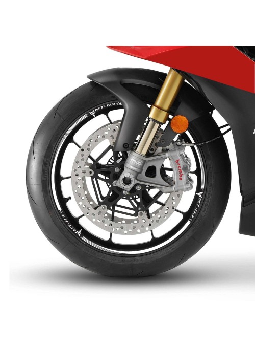 Kit strisce adesive per cerchi Mt03 ruote 17" compatibili con moto Yamaha Mt-03