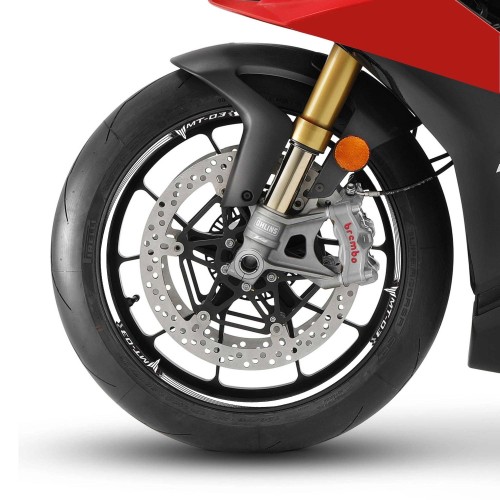 Kit de bandas adhesivas para llantas Mt03 Ruedas de 17" compatibles con las motos Yamaha Mt-03