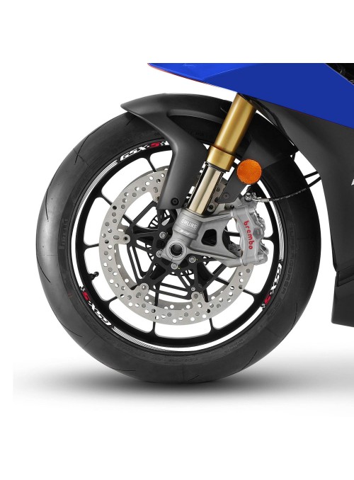 Kit strisce adesive per cerchi ruote 17" compatibili con Suzuki GSXS 750-1000