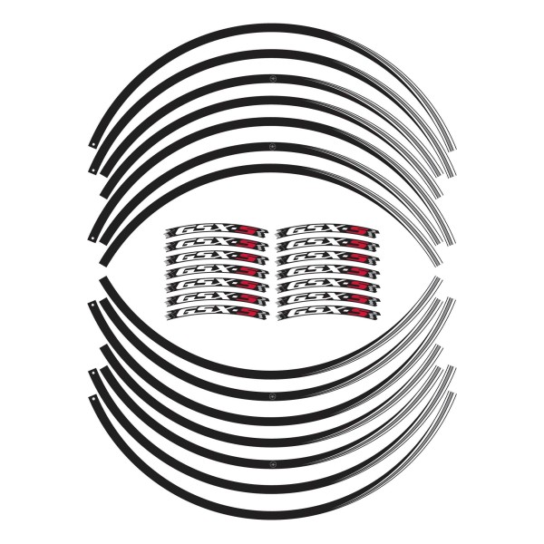 Kit de bandas adhesivas para llantas de 17" compatibles con Suzuki GSXS 750-1000