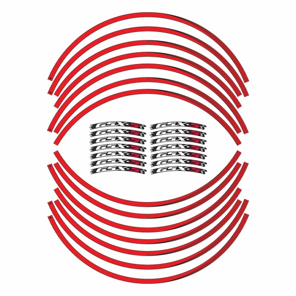 Kit de bandes adhésives pour jantes 17" compatibles avec Suzuki GSXS 750-1000