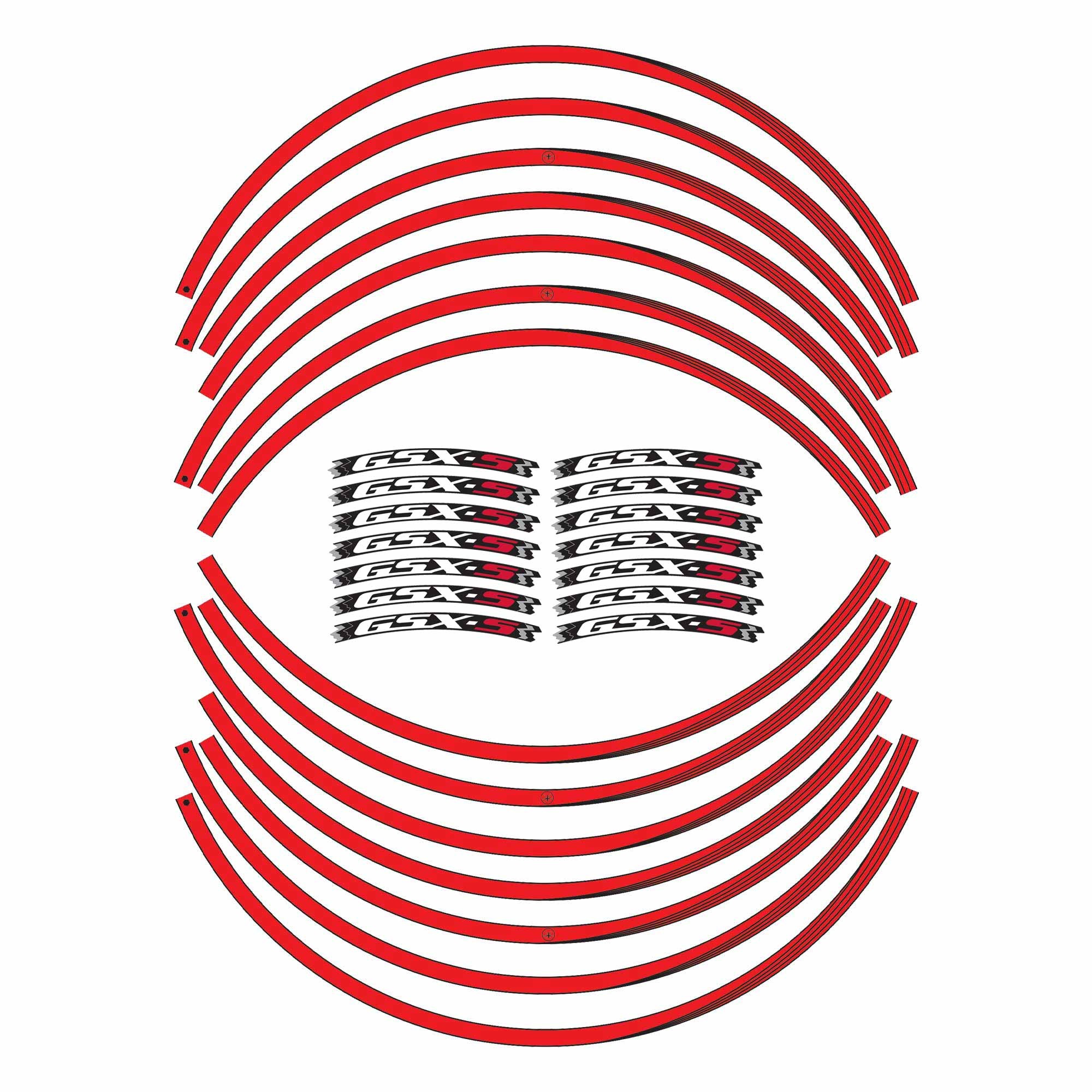 Kit Strisce Adesive Per Cerchi YAMAHA XMAX 125-250-300 - Rosse O Bianche, Facili Da Applicare - Foto 5