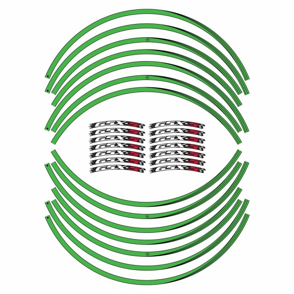 Adhesive strip kit for 17" wheel rims compatible with Suzuki GSXS 750-1000