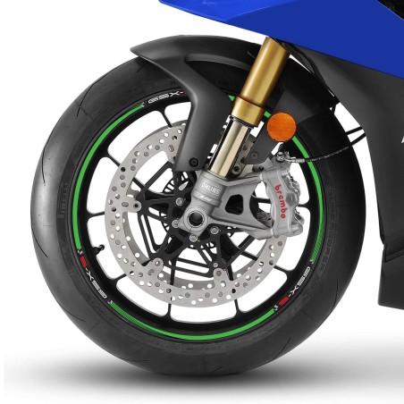 Kit de bandas adhesivas para llantas de 17" compatibles con Suzuki GSXS 950-1000