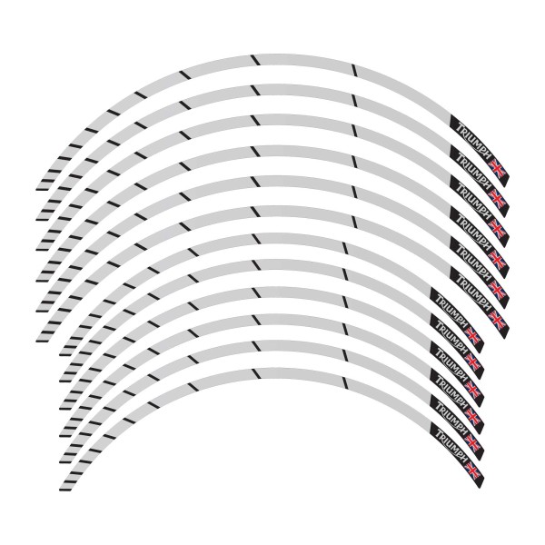 Adhesive strip kit for wheel rims 19-17 compatible with Triumph Tiger 900 850