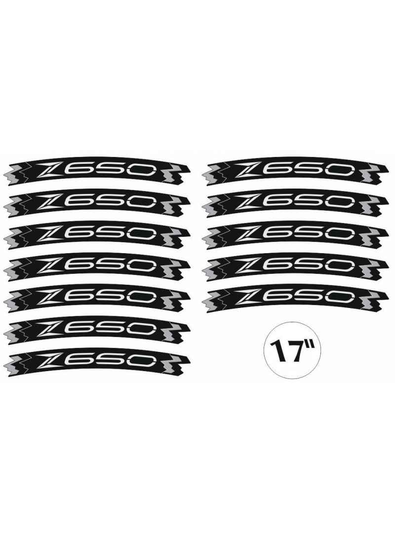 Adesivi cerchi moto Kawasaki Z800 strisce ruote profili set ruota stickers  z 800 - Stickers Line