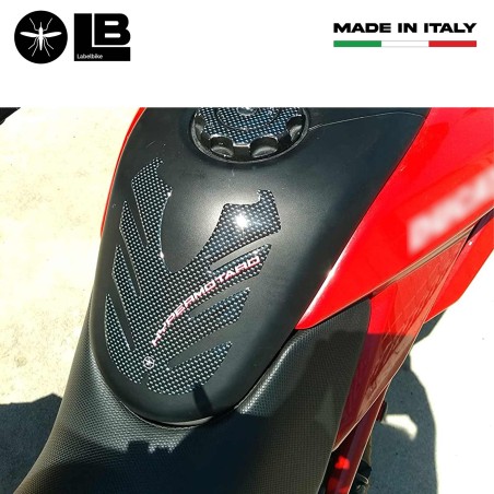 CARBON 3D ADHESIVE PANEL SEAL kompatibel für MOTO DUCATI HYPERMOTARD