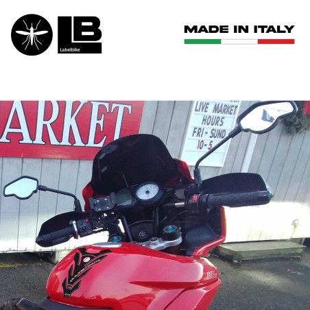 3D CARBON CARBON ADHESIVE SEALS Συμβατό MOTO DUCATI MULTISTRADA 1000-1100