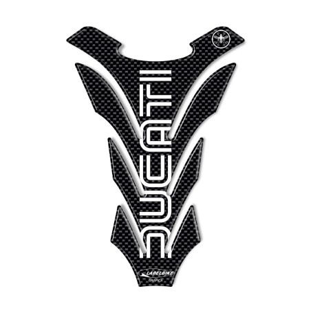 ADHESIVO 3D CARBONO TANQUE PARASTER Compatible MOTO DUCATI OLD Style