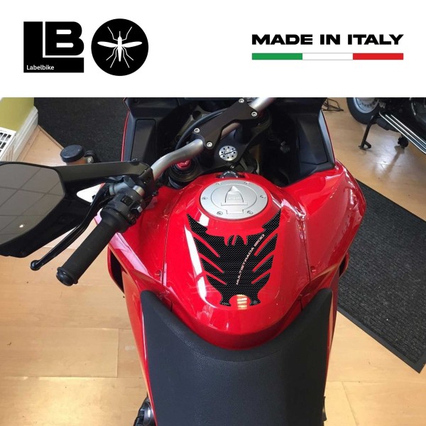 STICKERS PROTECTEUR DE RÉSERVOIR 3D RÉSINE CARBONE MOTO DUCATI MULTISTRADA 1200 2010-2014