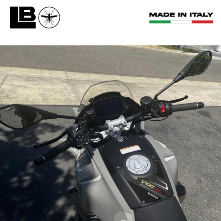 Protège réservoir adhésif 3D compatible avec Moto Guzzi V100 Mandello Aviation