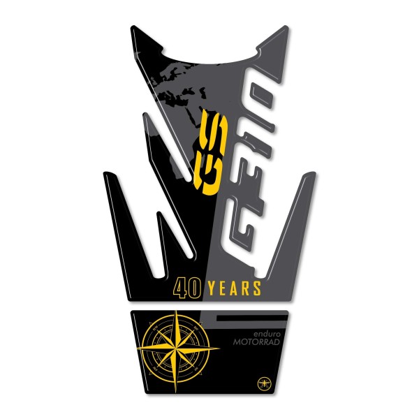 Selbstklebender 3D Motorradtankschutz passend für BMW G 310 GS 40. Geburtstag 2017-2023