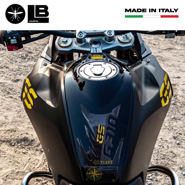 Protector de depósito de moto 3D adhesivo compatible con BMW G 310 GS 40 aniversario 2017-2023.