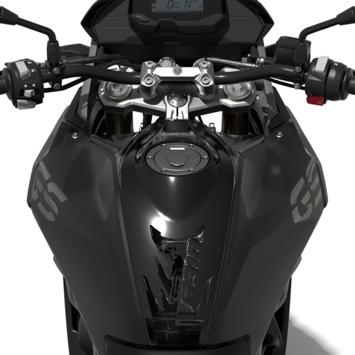 Adhesive 3D motorbike tank protector compatible with BMW G 310 GS Triple Black 2017-23